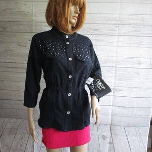 NWT - ONQUE CASUAL sweat jacket - sz PL - $42.00